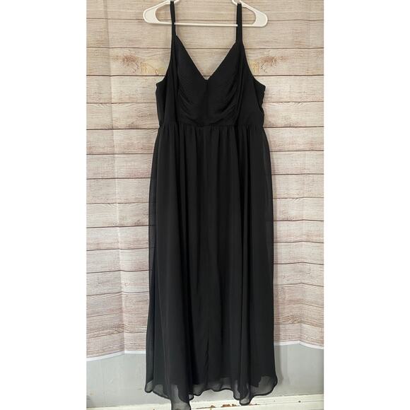 Torrid Black Smocked Back Sweetheart Maxi Dress Size 2 2X Plus - Picture 1 of 8